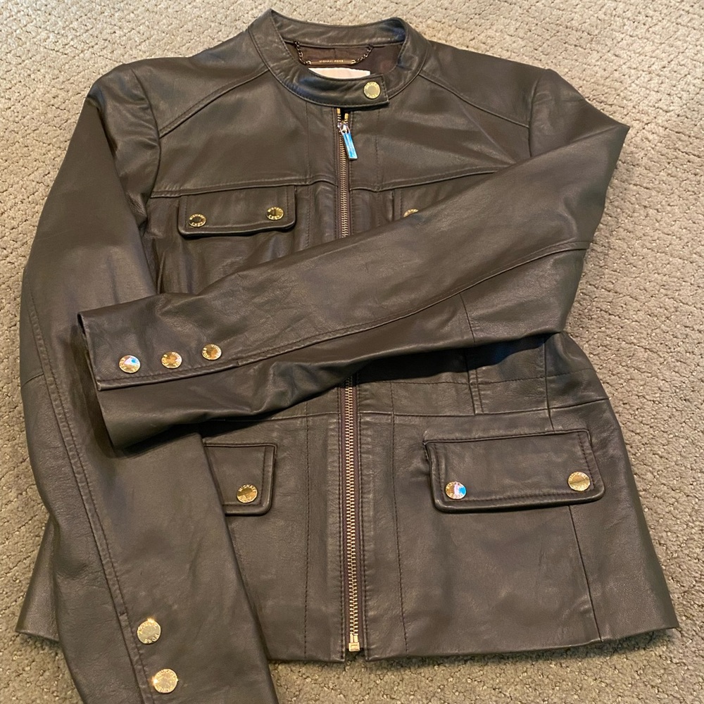 Michael Kors gorgeous leather jacket